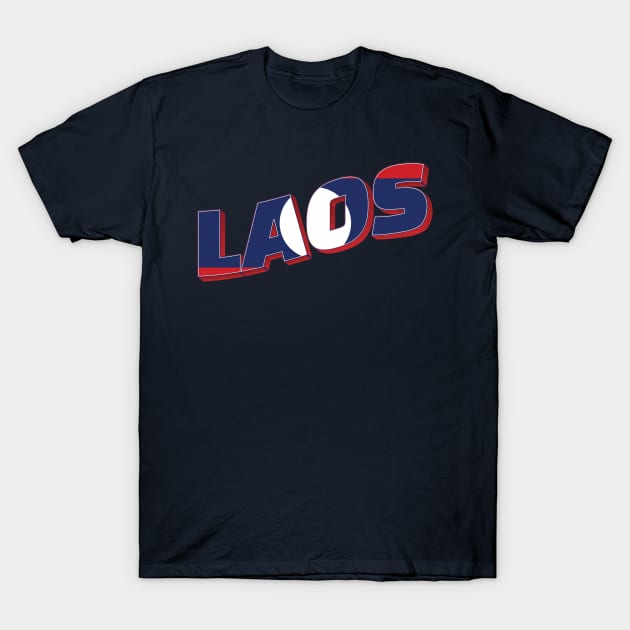 Laos Vintage style retro souvenir T-Shirt by DesignerPropo